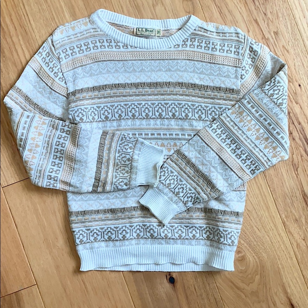 ⚠️SOLD! LL BEAN PATTERNED SWEATER